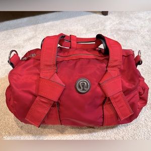Lululemon Red Duffel Bag